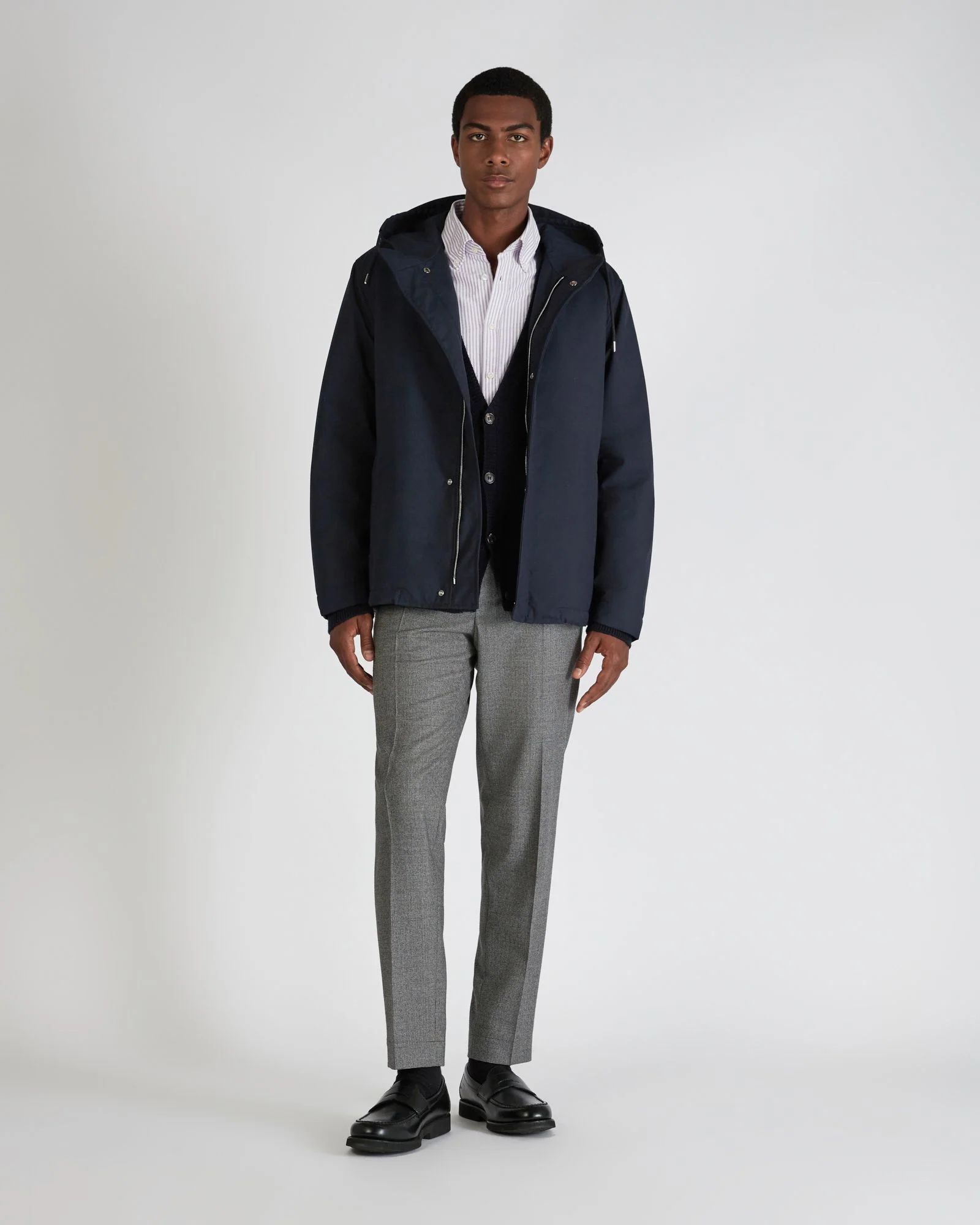 Technical fabric hooded jacket - Image 5