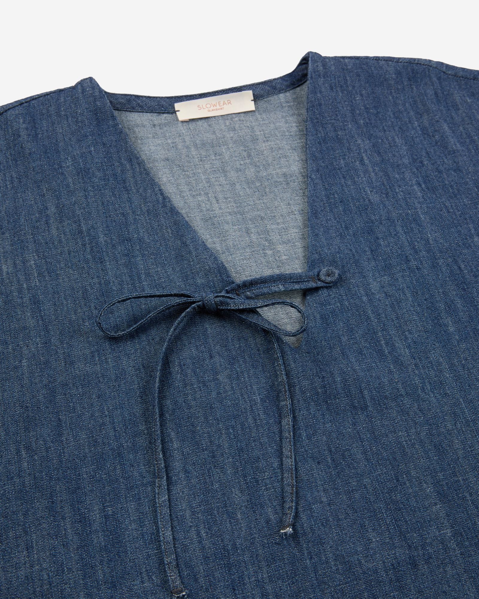 Wide fit denim shirt - Image 6
