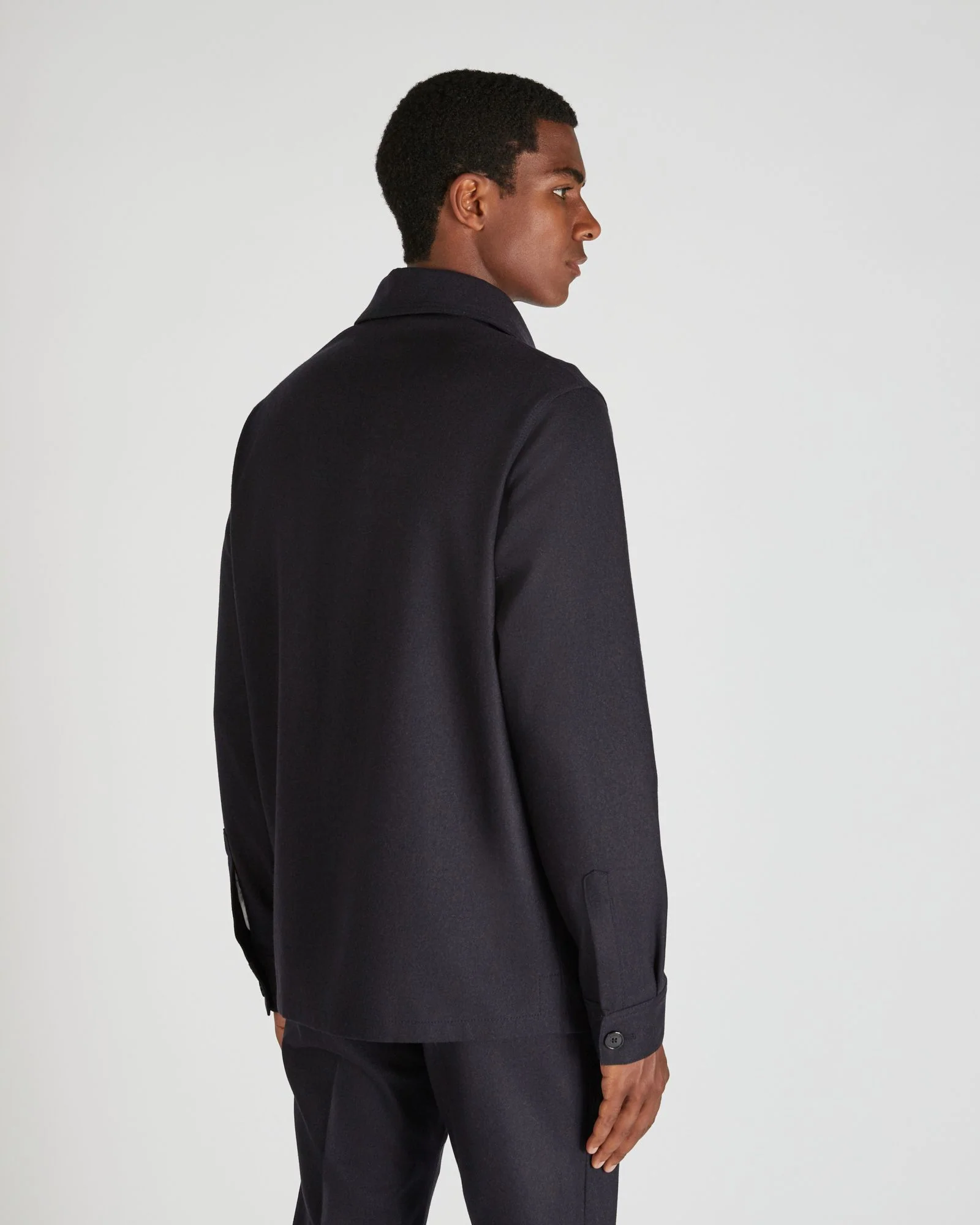 Wool and cashmere flannel blouson jacket - Image 3