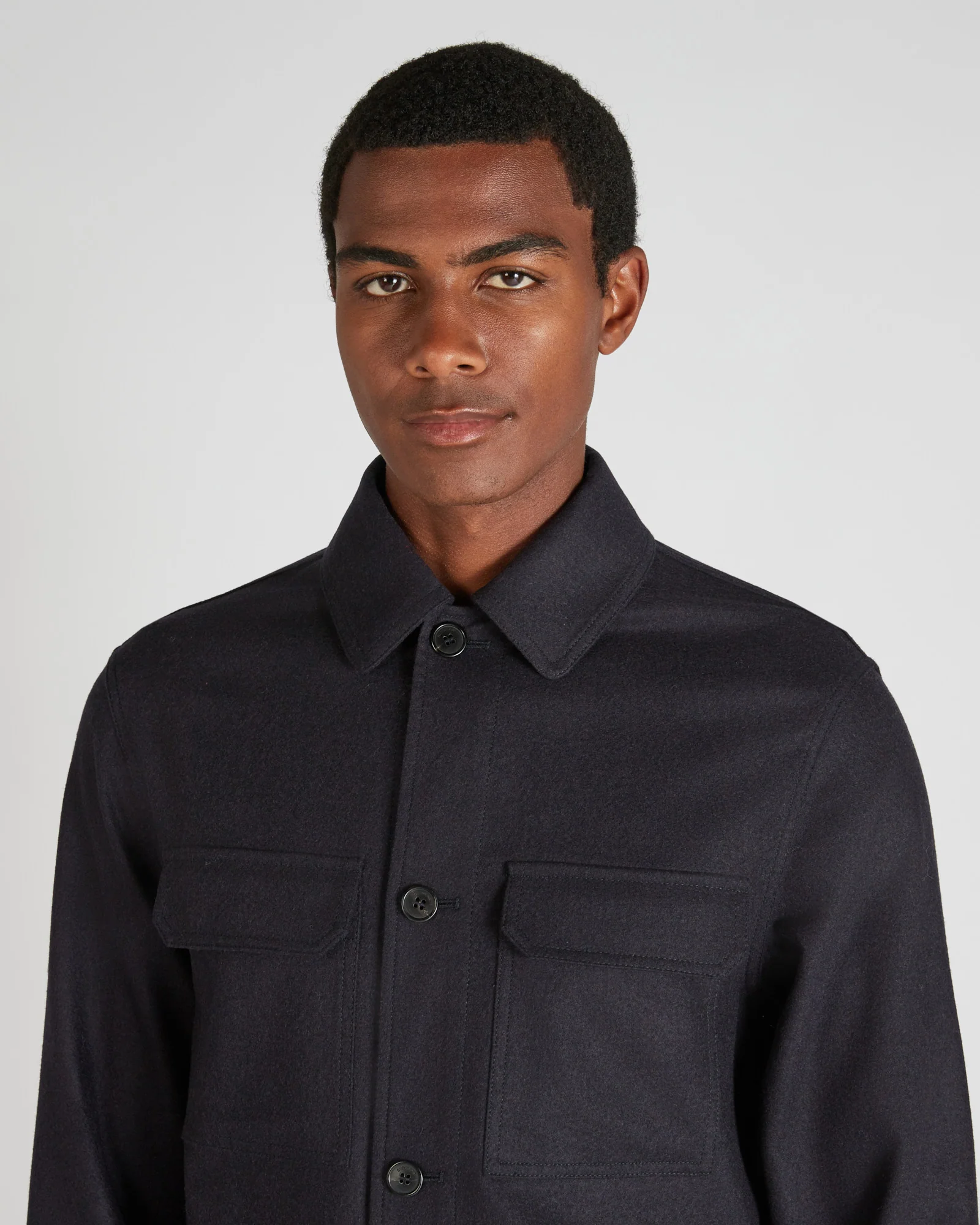 Wool and cashmere flannel blouson jacket - Image 4