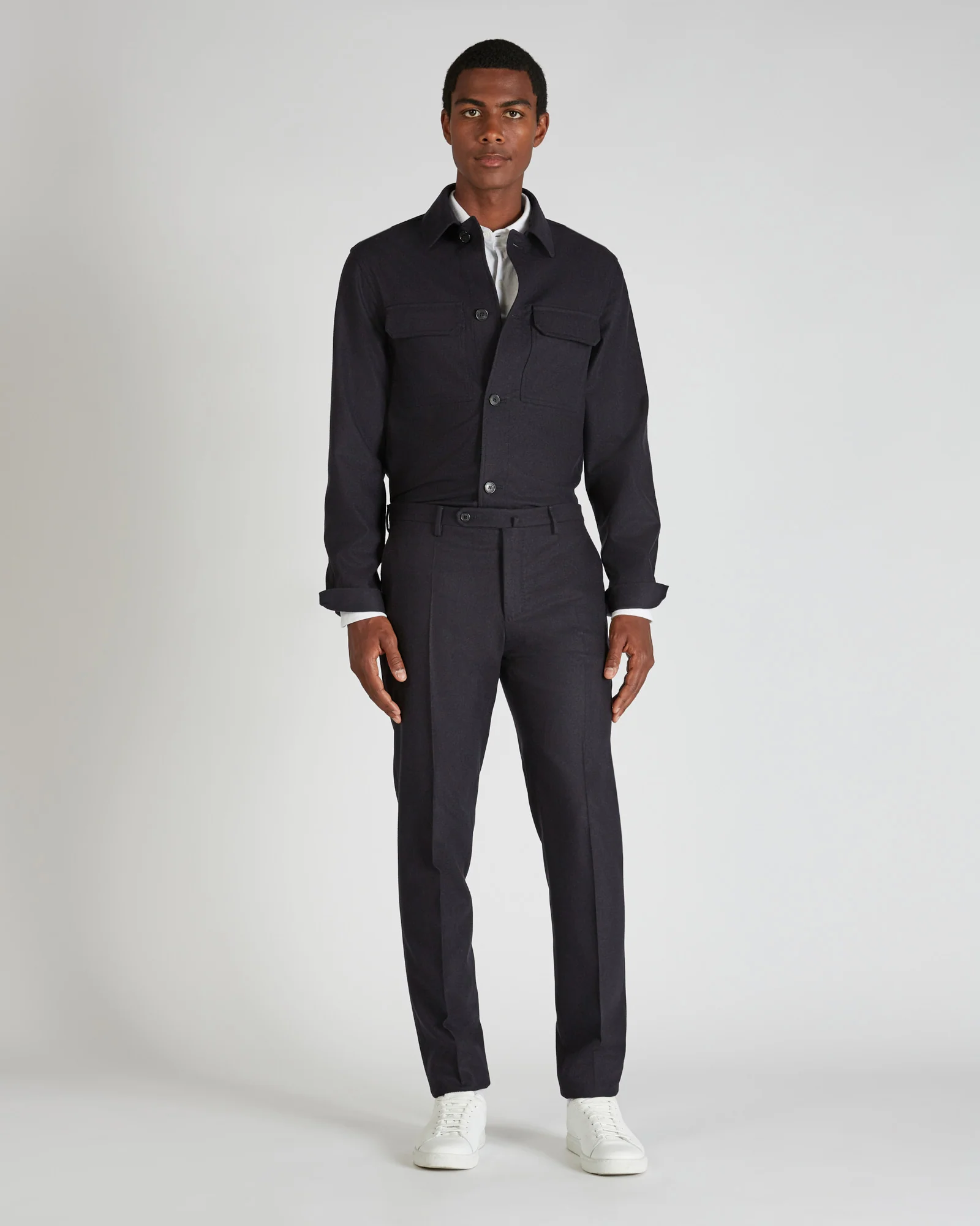 Wool and cashmere flannel blouson jacket - Image 5