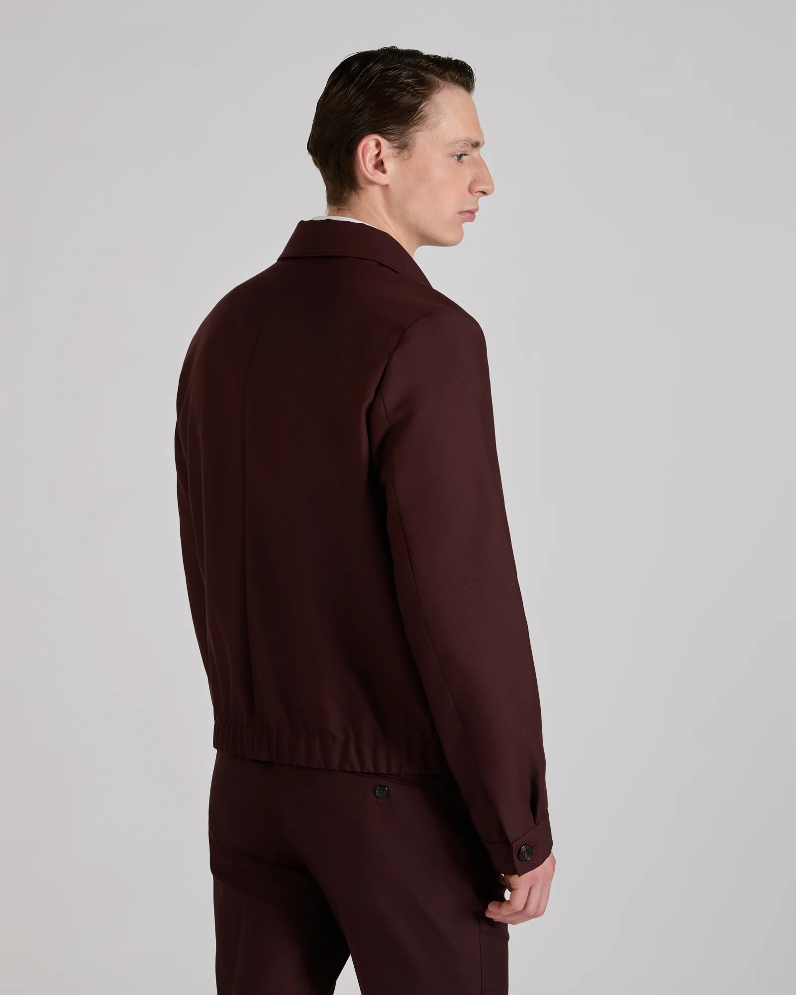 Wool and mohair twill bomber jacket - Image 3